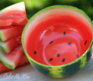 Color Me Mine Watermelon Bowl