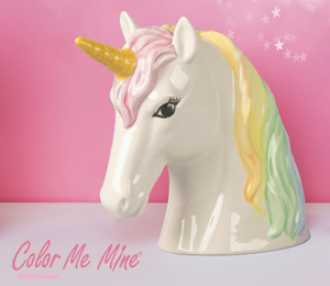 Color Me Mine Sparkle Unicorn Bank