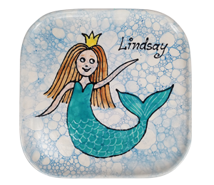 Color Me Mine Mermaid Plate