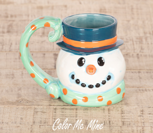 Color Me Mine Snowman Mug