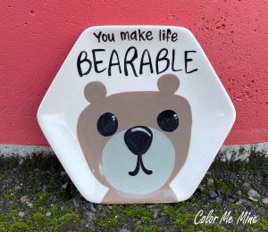 Color Me Mine Bearable Plate