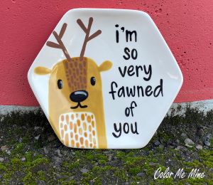 Color Me Mine Fawn Plate