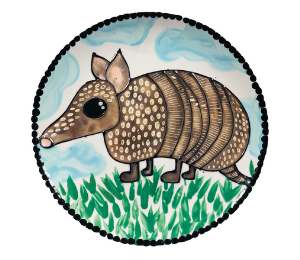 Color Me Mine Armadillo Plate