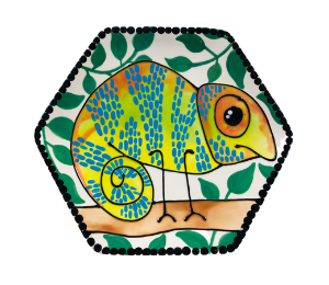 Color Me Mine Chameleon Plate