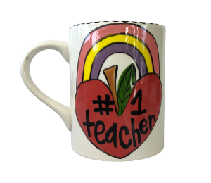 Color Me Mine Rainbow Apple Mug