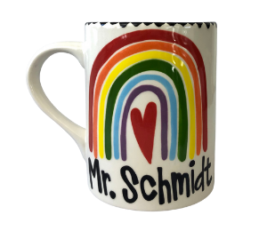 Color Me Mine Rainbow Heart Mug