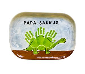 Color Me Mine Papasaurus Plate