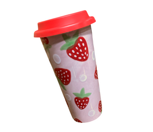 Color Me Mine Strawberry Travel Mug