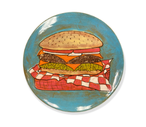 Color Me Mine Hamburger Plate