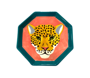 Color Me Mine Jaguar Octagon Plate