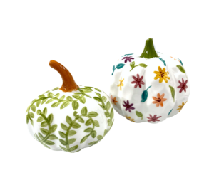 Color Me Mine Fall Floral Gourds