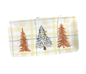 Color Me Mine Pines And Plaid Platter