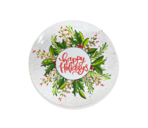 Color Me Mine Holiday Wreath Plate