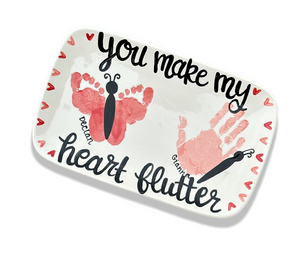 Color Me Mine Heart Flutter Print