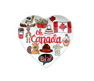 Color Me Mine Canada Heart Plate