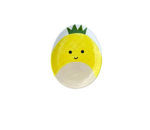 Color Me Mine Cartoon Pineapple Plate