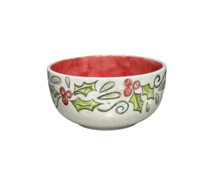 Color Me Mine Holly Cereal Bowl