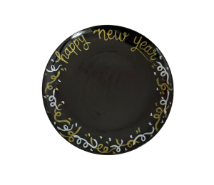 Color Me Mine New Year Confetti Plate