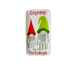 Color Me Mine Gnome Holiday Plate