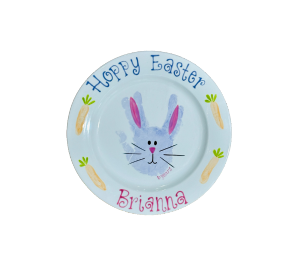 Color Me Mine Easter Bunny Plate