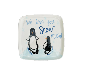 Color Me Mine Penguin Pals Plate