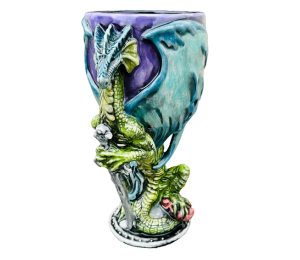 Color Me Mine Antique Dragon Goblet