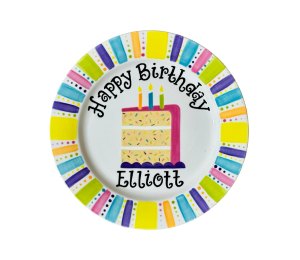 Color Me Mine Birthday Cake Plate