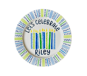 Color Me Mine Let's Celebrate Plate