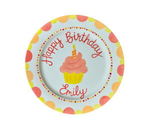 Color Me Mine Birthday Cupcake Plate