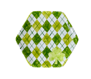 Color Me Mine Irish Argyle Plate